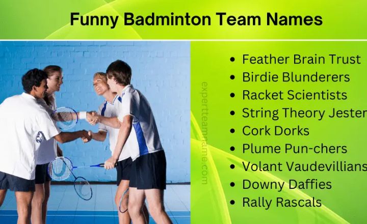 Funny Badminton Team Names