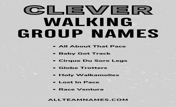 Clever Walking Group Names