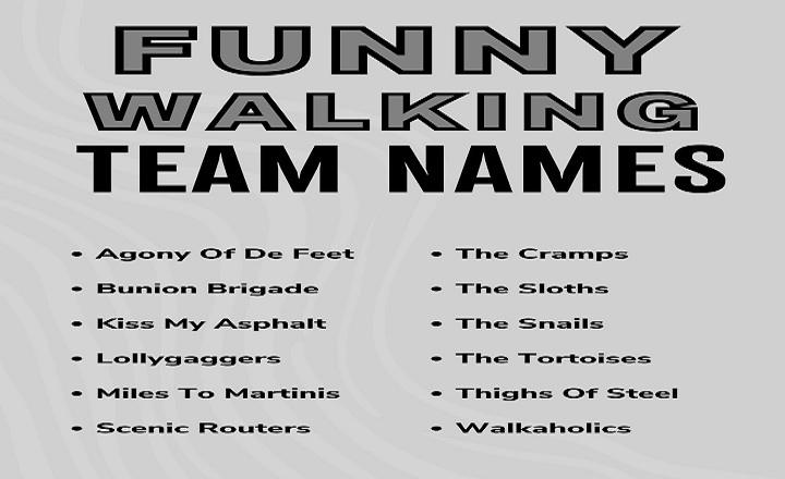 Funny Walking Team Names